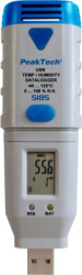 Data logger, temperature, moisture, USB, IP20, PeakTech P 5185