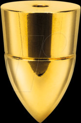 207658 Sub-watt device and speaker feet, set of 4, brass