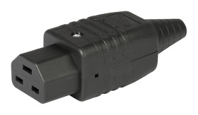 Złącze IEC IEC C21 Kabel Prosty Schurter Męski 20A 250V