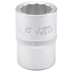 Elora 00731 25mm 3/4" Square Drive Bi-hexagon Socket
