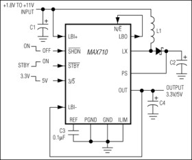 3.3V/5V or Adjustable, Step-Up Step-Down DC-DC Converters