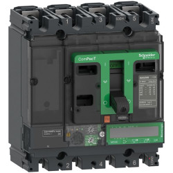 Wyłącznik kompaktowy MCCB, 4-biegunowy, 100A, Stałe, Schneider Electric, ComPacT NSX