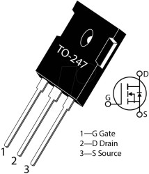 MSC750SMA170B SiC-MOSFET N-Ch 1700V 7A 0.750R, TO-247
