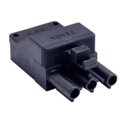 Złączka wtykowa elektryczna z blokadą BCS-3/M2-N (męska 3-polowa czarna)