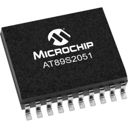 8051 Microcontroller, 8 bit, 24 MHz, SOIC-20, AT89S2051-24SU