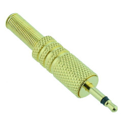 2.5mm Mono Gold Audio Plug