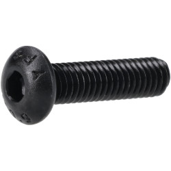 R-TECH 337372 M4 X 16 Hex Socket Button Screws Steel Black - Pack Of 100