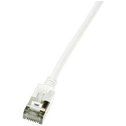 LogiLink CQ9061S Network cable RJ45 CAT 6A U/FTP 3m White Extra slim