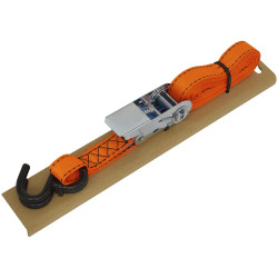 Sealey TD0635S Ratchet Strap Polyester Webbing &#x2B;Corner Protector 25mm x 5m 600kg