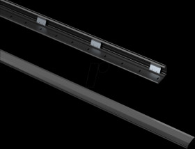 PM-CCA-100B Cable trunking for wall mounting, 1.0 m, black