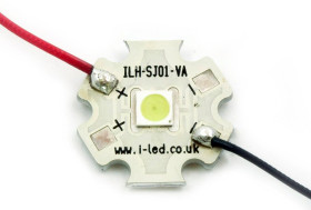 Tablica LED ILH-SL01-ICBL-SC201-WIR200., 22000K, 80 lm, 800mA, 3V, kolor: Niebieski lodowy, ILS, Stanley 1N PowerStar