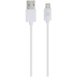 RealPower 255649 USB cable USB 2.0 USB-A to Lightning 1m White