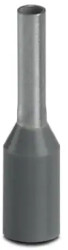 Insulated wire end ferrule, 0.75 mm², 12 mm/6 mm long, DIN 46228-4, gray, 3200690