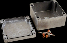 Aluminum die cast enclosure, (L x W x H) 160 x 160 x 90 mm, natural, IP66, 1590Z160