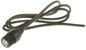 Kabel USB Złącze A USB B Złącze B Bez zakończenia dł. 1m Przewód USB USB 2.0 kolor: Czarny