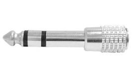 Przejście redukcja adapter mały jack - duży jack metal