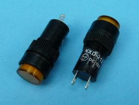 12V DC 12mm YELLOW KONTROLKA