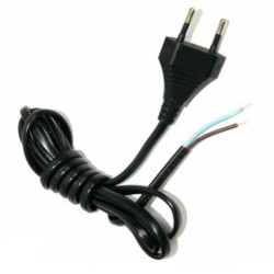 KABEL SIECIOWY 1.5m 2x0,5 Z WT.CZARNY.