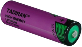 Lithium-battery, 3.6 V, LR6, AA, round cell, surface contact, 1110860100