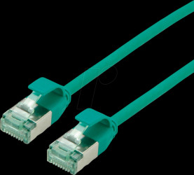 21453331 Patchkabel Cat.6a (Class EA) U/FTP, Slim, grün, 0.3 m