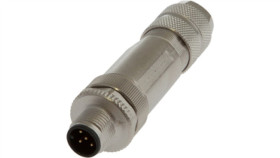 Złącze Kablowe Męskie Proste M12 5 -Pin Połączenie Śrubowe Fi5-8Mm Ekranowane...