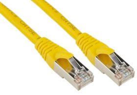 Kabel kat. 5e F/UTP Żółty 3m