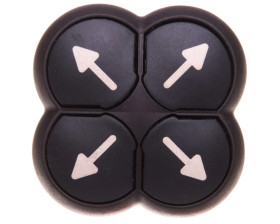 Napęd przycisku 4-ro pozycyjny czarny z samopowrotem M22S-D4-S-X7 286337