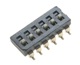 DIS06G01 przełącznik dip switch 6 polowy; wzmocniony; SMD