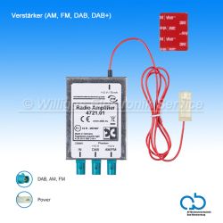 ATTB 4721.01 Profi Verstärker/Splitter (AM, FM, DAB, DAB+)