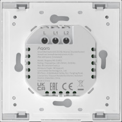 WS-EUK02 Aqara dual switch H1 (without neutral), HomeKit