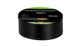 Przewód Koncentryczny 1.02 Cu + 32X0.12Mm Cu Cc1-50Gel Czarny Vayox 50M