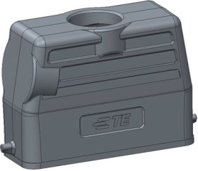 Housing, size HA16, die-cast aluminum, M20, straight, clip locking, IP65, T1329160120-000