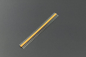 0.1″ (2.54 mm) Arduino Male Pin Headers (Straight Yellow 10PCS) [Discontinued]
