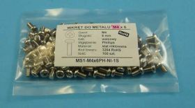 MS1 M4x06 PH-NI WKRĘT DO MET.WALCOWY