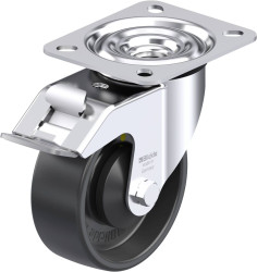 Blickle 953155 LE-PP 100KA-FI-EL Rolka obrotowa z blachy stalowej Średnica koła: 100 mm Maksymalne obciążenie: 150 kg 1