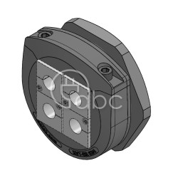 Dławnica kablowa dzielona KVT-ER 63, 4 moduły KT małe, czarna, 45456
