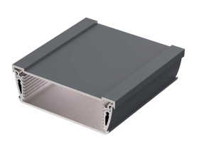 Bopla ASPH 1030-0100 7024 (94222100) - asymetryczny profil aluminiowy półotwarty (98,5 x 32,8 x 100 mm)