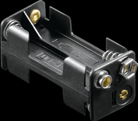 Holder for 4 Micro cells (AAA), push button