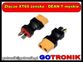 Złącze XT60 żeńsko - DEAN-T męskie