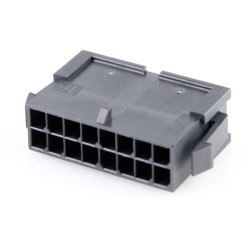 Molex 430201600 Micro-fit Plug Housing 16 Pins 3mm Spacing Black