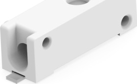 Poke-in connector, 1 pole, pitch 4 mm, straight, natural, 5-2834006-1