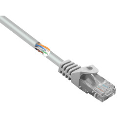 Renkforce RF-5043978 RJ45 Network cable CAT 5e U/UTP Grey 0.15 m
