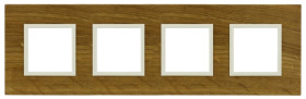 DANTE Ramka poczwórna drewno LIGHT OAK 4522384