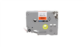 Taśma Tze-431 Do Drukarki Brother 12Mm 8M Czerwona Taśma Czarny Nadruk