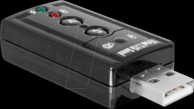 63926 Sound Card, external, 7.1, USB 2.0, 24 bit / 96 kHz