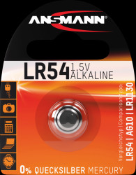 5015313 Alkaline button cell, 65 mAh, LR54