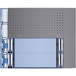 SFERA Plakietka modułu fonicznego podstawowego 2x2 przyciski stalowoszara 351083