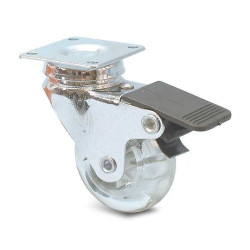 Koło samonastawne średnica kabla 50mm Płyta Guitel Hervieu 40kg wysokość całkowita 72mm