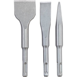 kwb 247185 chisel set 3-piece 140mm SDS-Plus chisels for stone/concrete