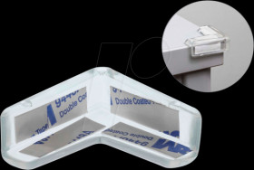 18408 Edge Protection self-adhesive 40 x 40 x 13 mm transparent